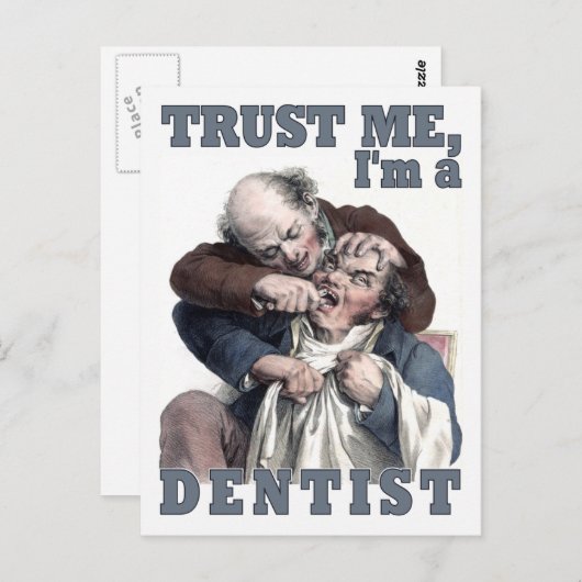 DENTIST-Spaß-Postkarte Postkarte (Vorne/Hinten)