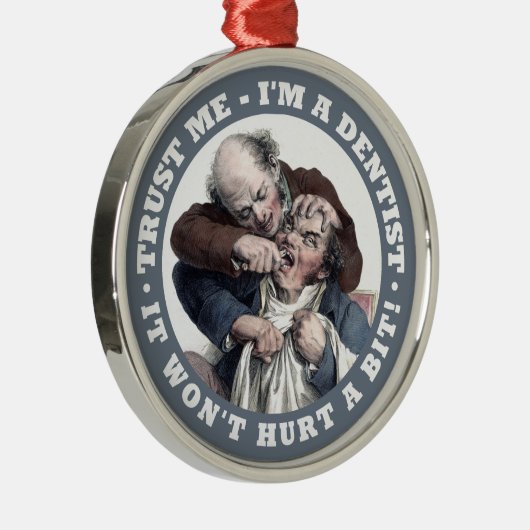 DENTIST SPASS SILBERNES ORNAMENT (Rechts)