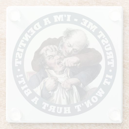 DENTIST SPASS UNTERSETZER (Rückseite)