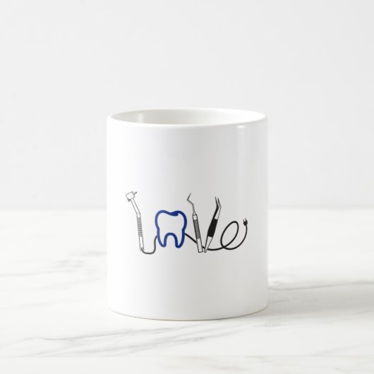 Dentist Teeth Dental LoveStand Liebe FunnyFunnyGab Kaffeetasse (Mittel)