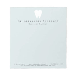 Dentist Teeth Light Blue Notizblock