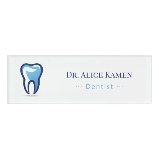 Dentist | Teeth Namenschild (Vorderseite)