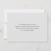 Dentist Themed | Minimalistisch Flat Dankeschön Ka Dankeskarte (Rückseite)