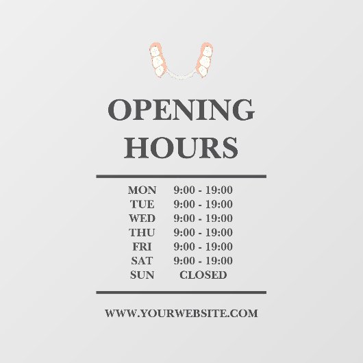 Dentist Tooth Logo Fensteraufkleber (Blatt)