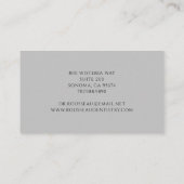 Dentist Tooth Logo Grau Zahnarztbüro Visitenkarte (Rückseite)