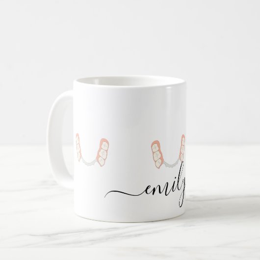 Dentist Tooth Logo Kaffeetasse (Vorderseite Links)