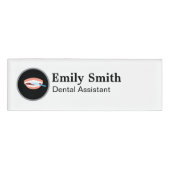 Dentist Tooth Logo Namenschild (Vorderseite)