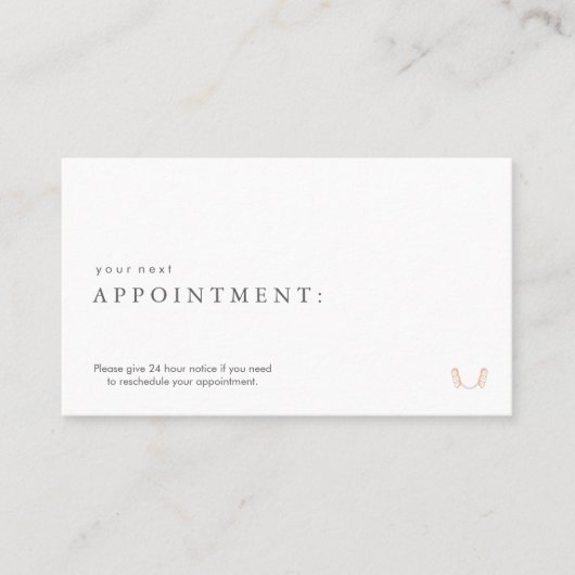 Dentist Tooth Logo Terminkarte (Vorderseite)