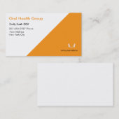 Dentist Tooth Logo Visitenkarte (Vorne/Hinten)