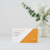 Dentist Tooth Logo Visitenkarte (Stehend Vorderseite)