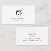 Dentist Tooth Logo Visitenkarte (Vorne/Hinten)
