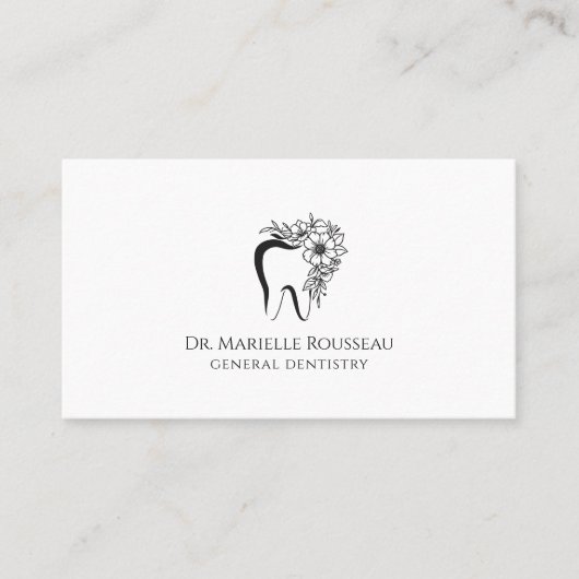 Dentist Tooth Logo Visitenkarte (Vorderseite)