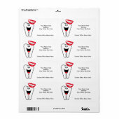 Dentist Tooth Teeth Smile Labels (Vorne)