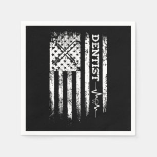 Dentist USA Flag Dentistry Tooth Doctor G Serviette
