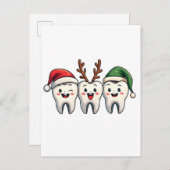 Dentist Weihnachten Weihnachten Weihnachtsfeiertag Ankündigungspostkarte (Vorne/Hinten)