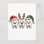 Dentist Weihnachten Weihnachten Weihnachtsfeiertag Ankündigungspostkarte (Vorderseite)