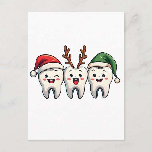 Dentist Weihnachten Weihnachten Weihnachtsfeiertag Ankündigungspostkarte (Vorderseite)