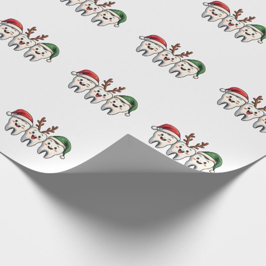 Dentist Weihnachten Weihnachten Weihnachtsfeiertag Geschenkpapier (Ecke)