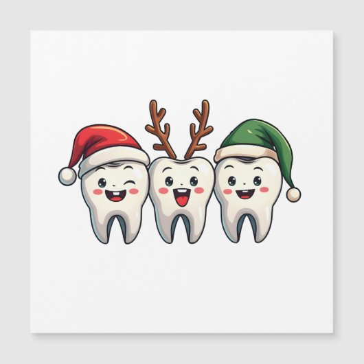 Dentist Weihnachten Weihnachten Weihnachtsfeiertag Magnetkarte (Vorderseite)