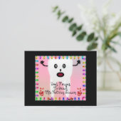 Dentist Weihnachts-Cartoon Feiertagspostkarte (Stehend Vorderseite)