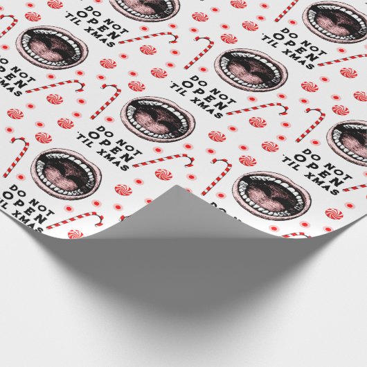 Dentist Weihnachtsgeschenk Geschenkpapier (Ecke)