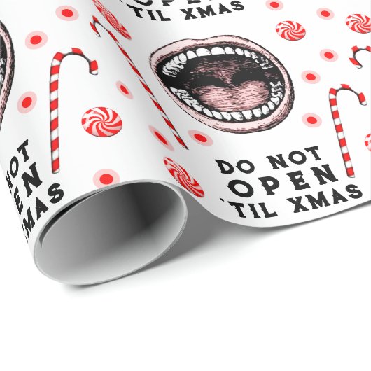 Dentist Weihnachtsgeschenk Geschenkpapier (Rolleneckpunkt)