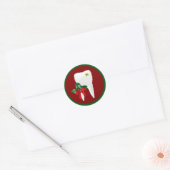 Dentist Weihnachtssticker Runder Aufkleber (Umschlag)