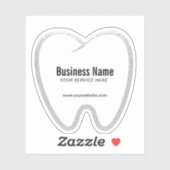 Dentist White Tooth Dental Office Aufkleber (Blatt)