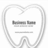 Dentist White Tooth Dental Office Aufkleber (Vorderseite)