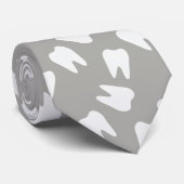 Dentist White Tooth Muster Dental Krawatte (Gerollt)