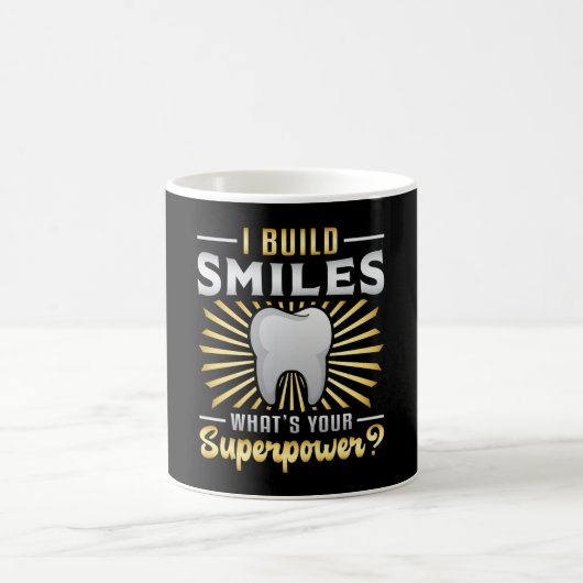 Dentist Zähne Zahn Superpower Funny Geschenk Kaffeetasse (Mittel)