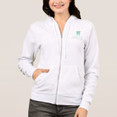Dentistry hoodie with custom molar tooth logo (Vorderseite)