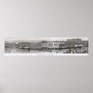 Denton, Texas - Nordseite des Platzes Anfang der 1 Poster