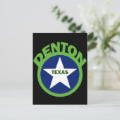 DENTON, TEXAS POSTKARTE (Stehend Vorderseite)
