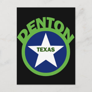 DENTON, TEXAS POSTKARTE