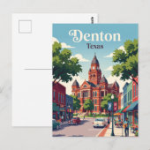 Denton, Texas Postkarte (Vorne/Hinten)