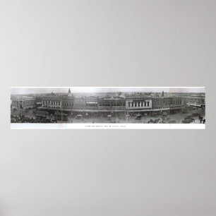 Denton, Texas - South Side of Square Anfang der 19 Poster