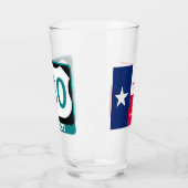 Denton, Texas, & US 380, Pint Glass Glas (Links)