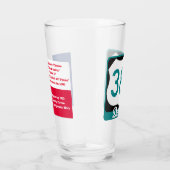 Denton, Texas, & US 380, Pint Glass Glas (Rechts)