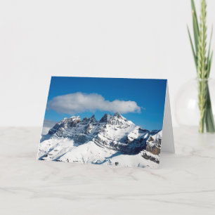 Dents du Midi Schweiz Feiertagskarte