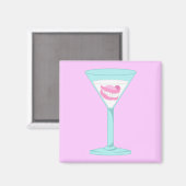Dentures False Teeth Martini Magnet (Vorderseite/Rückseite)
