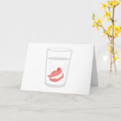 Dentures Glass Karte (Gelbe Blume)