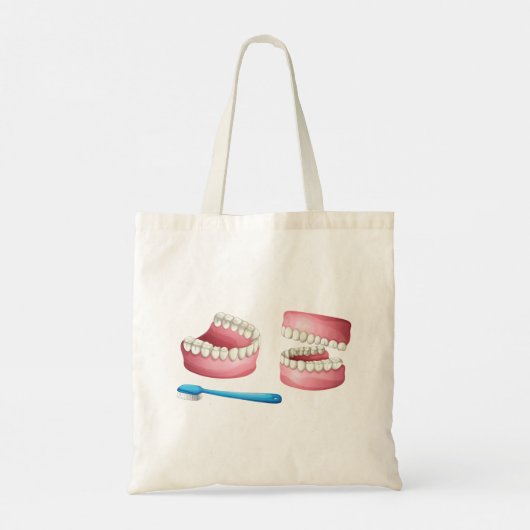 Dentures Tote Bag Tragetasche (Rückseite)