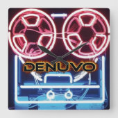 Denuvo Wall Clock Quadratische Wanduhr (Vorderseite)