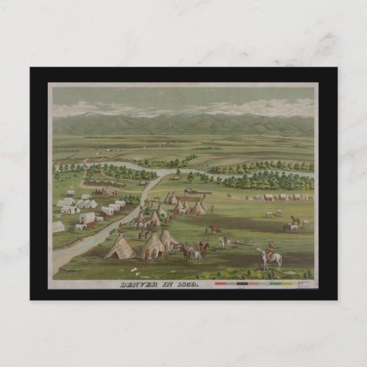 Denver 1859 postkarte (Vorderseite)