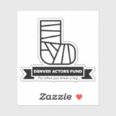 Denver Actors Fund Aufkleber (Blatt)