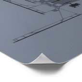 Denver Airport (DEN) Diagramm Poster (Ecke)