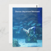 Denver Aquarium Mermaid Postcard Postkarte (Vorne/Hinten)