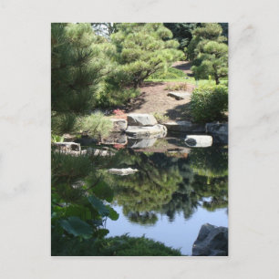 Denver Botanic Japanischer Garten Reflektionen Postkarte