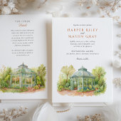 DENVER Botanische Gärten Woodland Mosaic Wedding Einladung